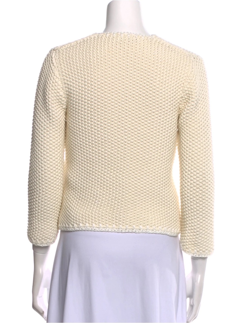 New- Dolce and Gabbana Crochet Knit Cardigan 🤍✨ - Picture 5 of 14